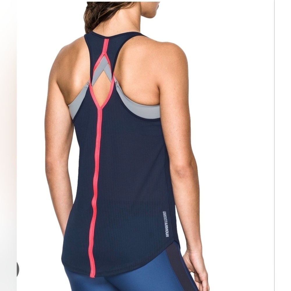 Under Armour Women's Navy Blue Tank Top..SIZE:L